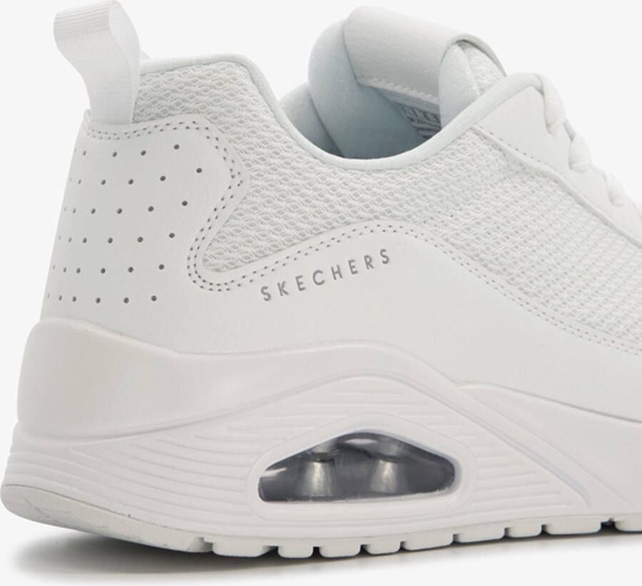 Skechers Uno Fasttime heren sneakers wit Extra comfort Memory Foam