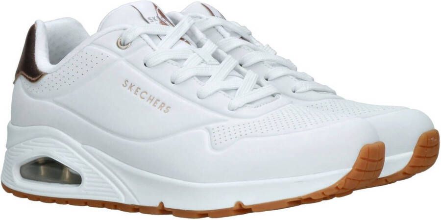 Skechers Uno Gouden Air Dames Sneakers Wit