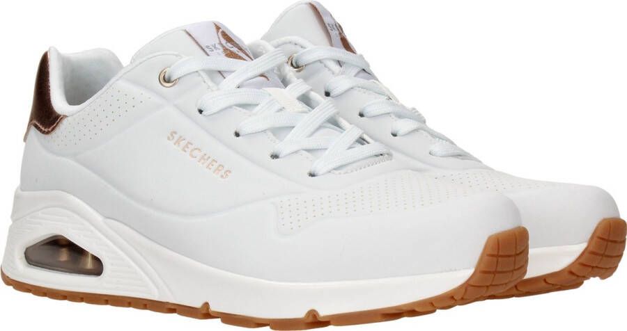 Skechers Uno Gouden Air Dames Sneakers Wit