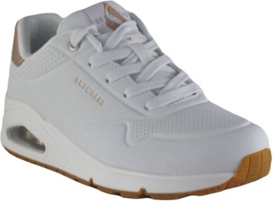 Skechers Uno Gouden Air Dames Sneakers Wit