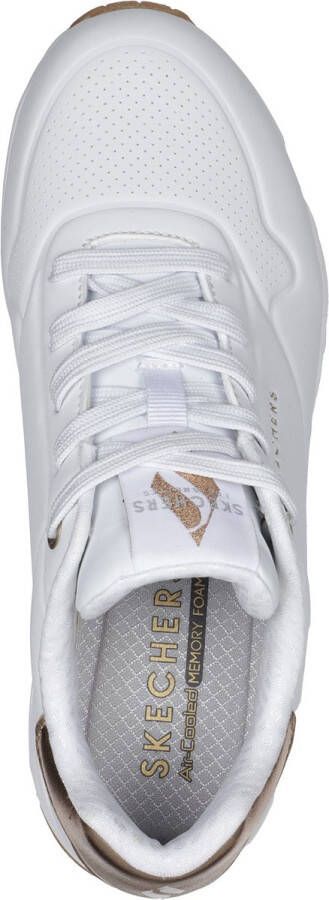 Skechers Uno Gouden Air Dames Sneakers Wit