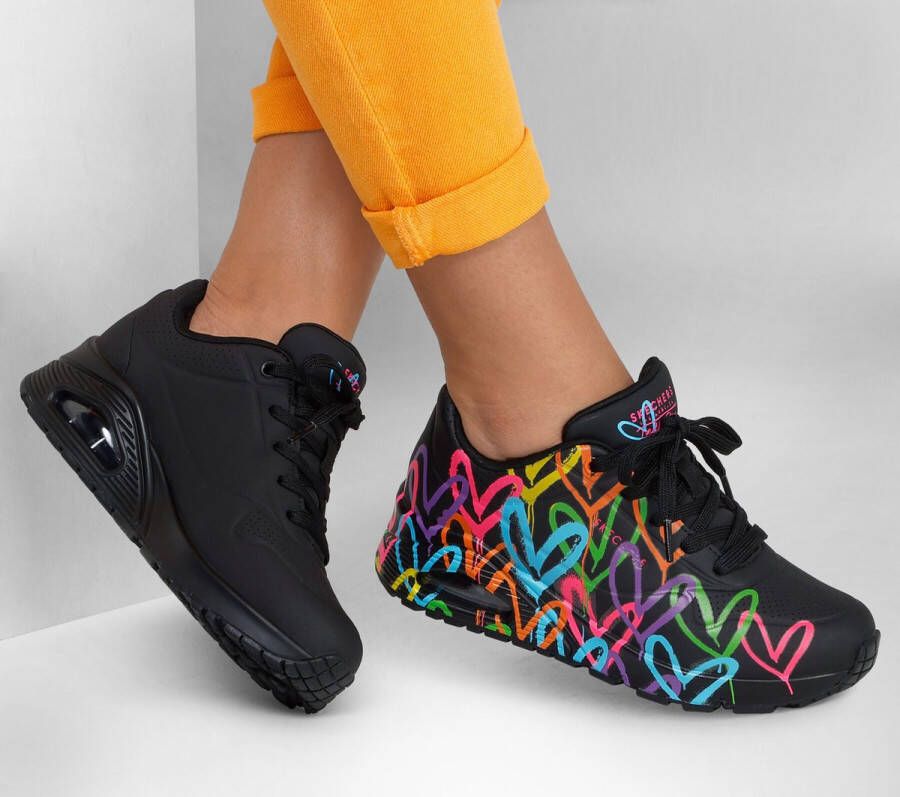 Skechers Uno Highlight Love Sneakers wit Dames