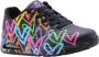 Skechers Sneakers UNO HIGHLIGHT LOVE vrijetijdsschoen lage schoen veterschoen met hartjes-print - Thumbnail 10