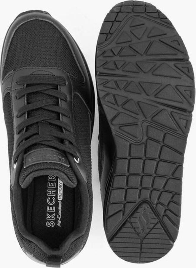 Skechers Uno Inside Matters dames sneakers airzool Zwart Extra comfort Memory Foam