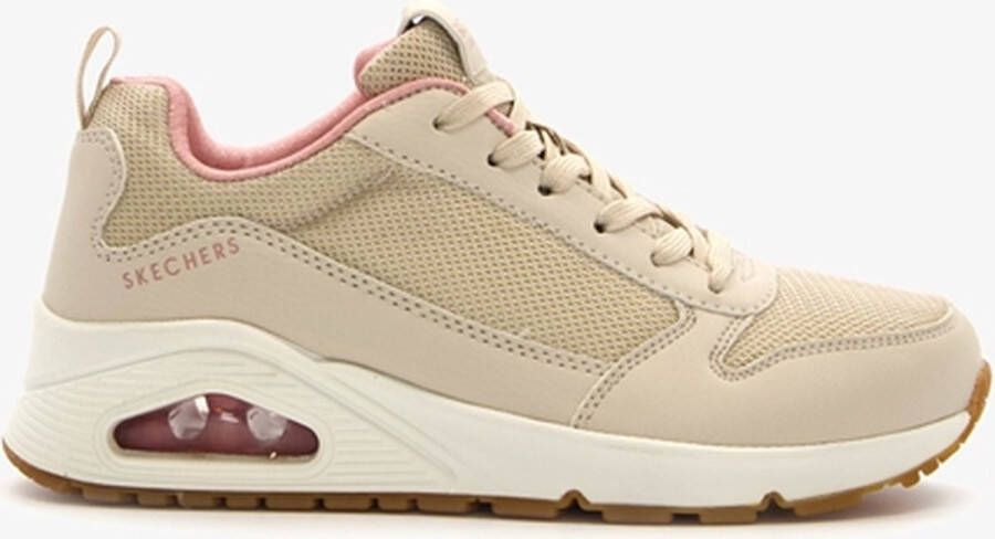 Skechers Uno Inside Matters dames sneakers Beige Extra comfort Memory Foam