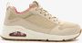 Skechers Uno Inside Matters dames sneakers Beige Extra comfort Memory Foam - Thumbnail 3