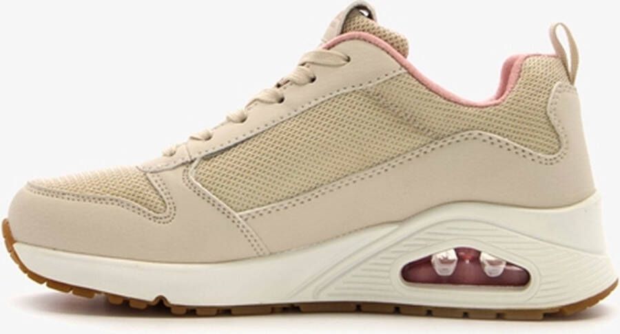 Skechers Uno Inside Matters dames sneakers Beige Extra comfort Memory Foam