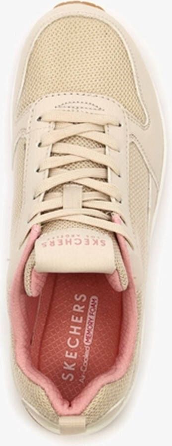 Skechers Uno Inside Matters dames sneakers Beige Extra comfort Memory Foam