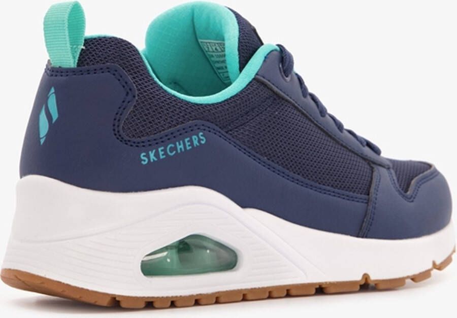 Skechers Uno Inside Matters dames sneakers blauw Extra comfort Memory Foam