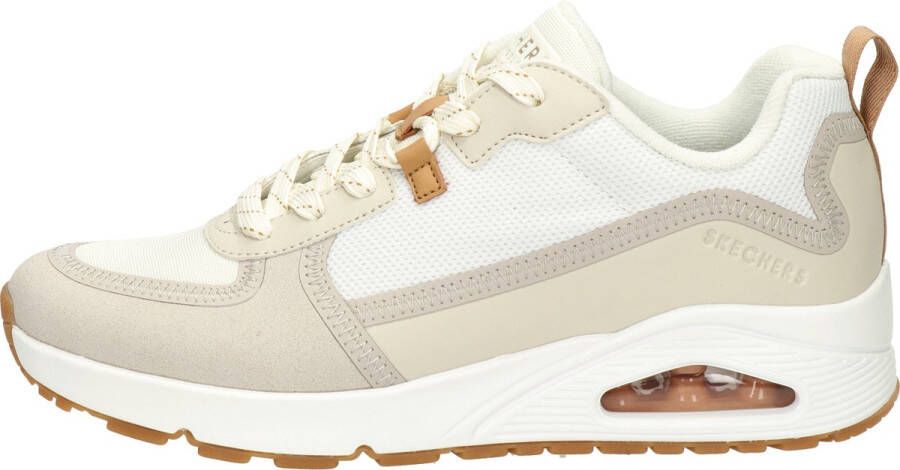 Skechers Uno Layover Sneakers wit Textiel Heren