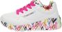 Skechers Uno Light sneakers wit multi Imitatieleer Hartjes 32 - Thumbnail 9