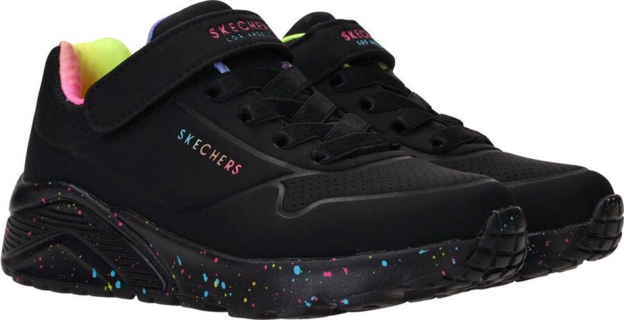Skechers Uno Lite-Rainbow Specks Meisjes Sneakers Zwart