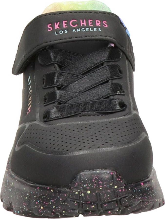 Skechers Uno Lite-Rainbow Specks Meisjes Sneakers Zwart