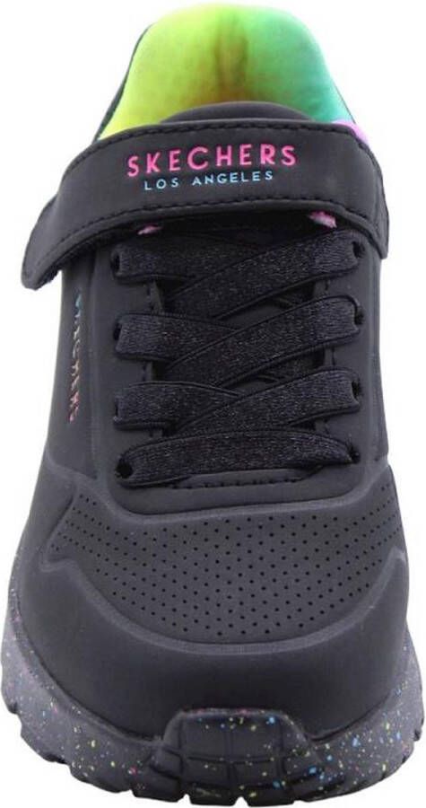 Skechers Uno Lite-Rainbow Specks Meisjes Sneakers Zwart