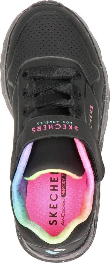 Skechers Uno Lite Rainbow Specks meisjes sneakers Zwart Extra comfort Memory Foam - Foto 10