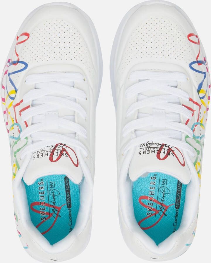 Skechers Uno Lite Sneakers wit Synthetisch Dames