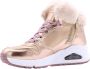 Skechers Uno hoge sneakers goud Meisjes Imitatieleer 34 - Thumbnail 9