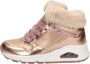 Skechers Uno hoge sneakers goud Meisjes Imitatieleer 34 - Thumbnail 7