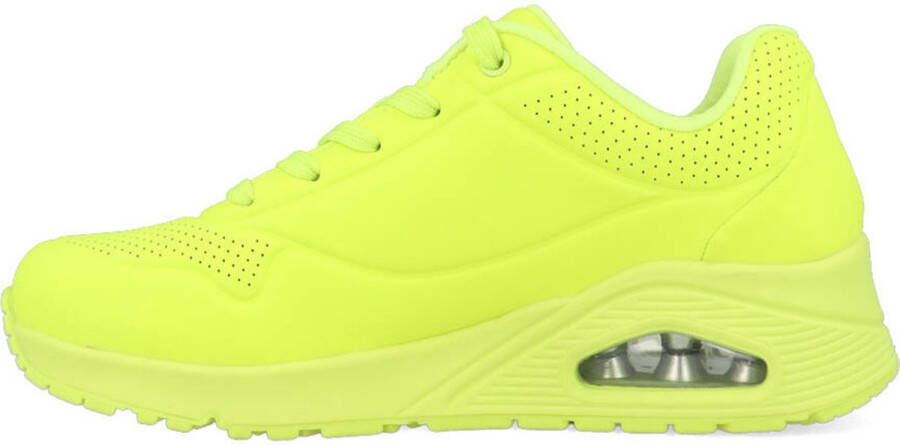 Skechers Uno Night Shades Dames Sneakers Geel