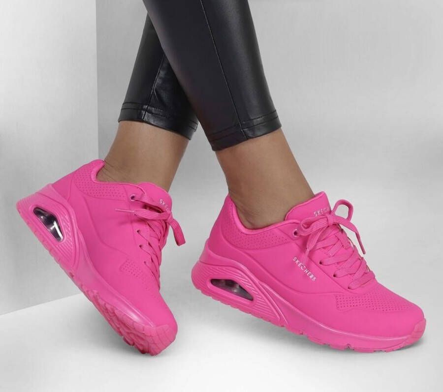 Skechers Uno Night Shades Dames Sneakers Roze