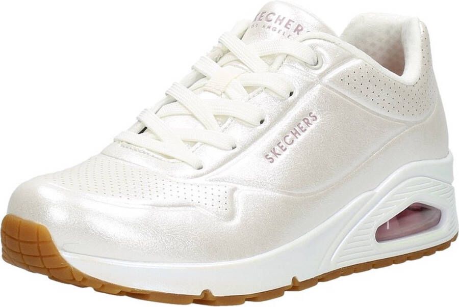 Skechers Uno Pearl Queen Dames Sneakers gebroken wit