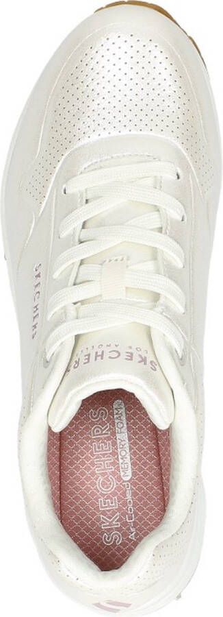 Skechers Uno Pearl Queen Dames Sneakers gebroken wit