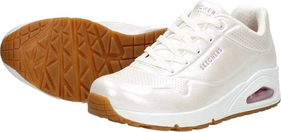 Skechers Uno Pearl Queen Dames Sneakers gebroken wit