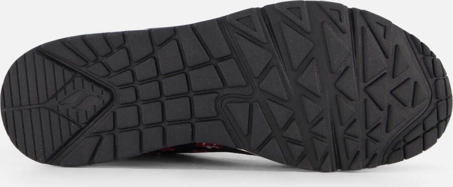 Skechers Uno Say it Loud dames sneaker Zwart rood
