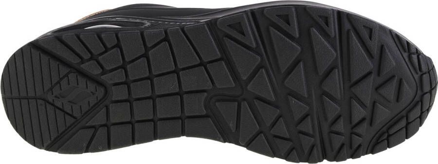 Skechers Uno-Shimmer Away 155196-BBK Vrouwen Zwart Sneakers
