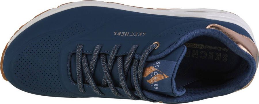 Skechers Uno-Shimmer Away dames sneakers blauw