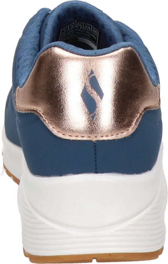 Skechers Uno-Shimmer Away dames sneakers blauw