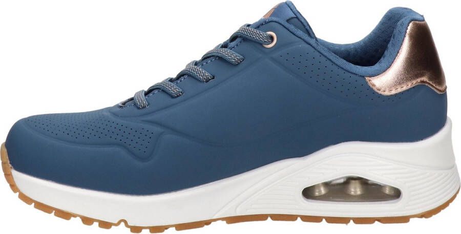 Skechers Uno-Shimmer Away dames sneakers blauw