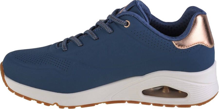 Skechers Uno-Shimmer Away dames sneakers blauw
