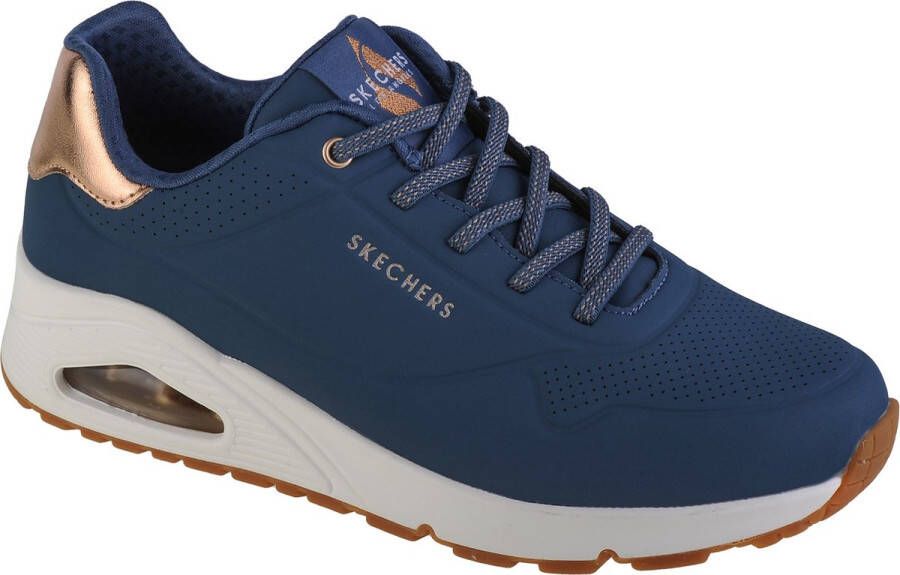 Skechers Uno-Shimmer Away dames sneakers blauw