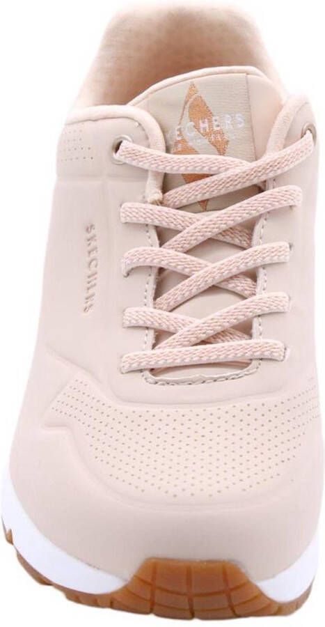 Skechers Uno Shimmer Away Natural Wandelsneakers Dames