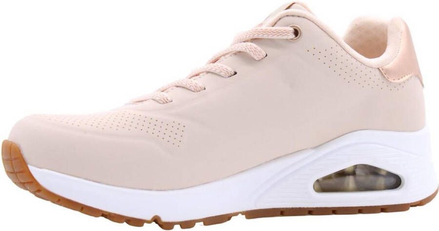 Skechers Uno Shimmer Away Natural Wandelsneakers Dames