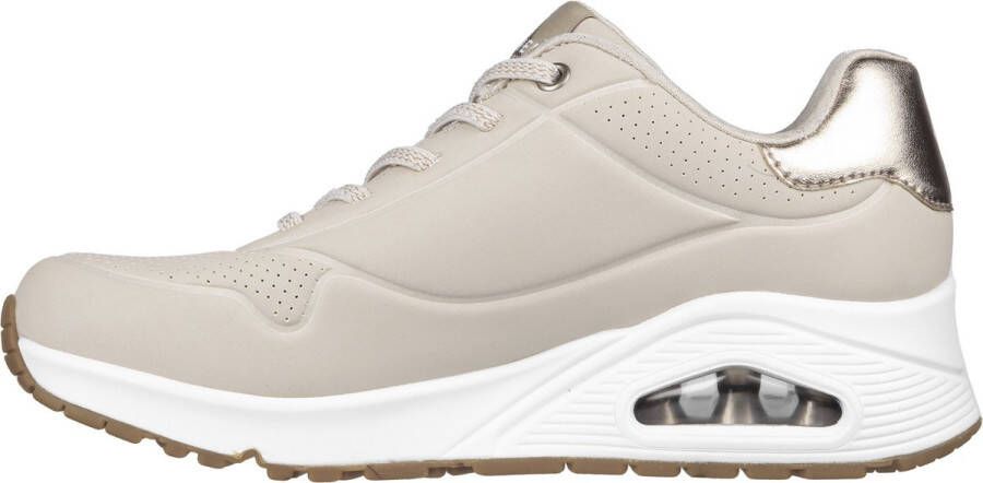 Skechers Uno Shimmer Away Natural Wandelsneakers Dames