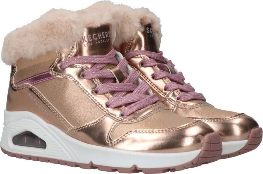Skechers Uno sneakers rosegoud Textiel Dames