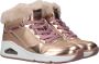 Skechers Uno hoge sneakers goud Meisjes Imitatieleer 34 - Thumbnail 10