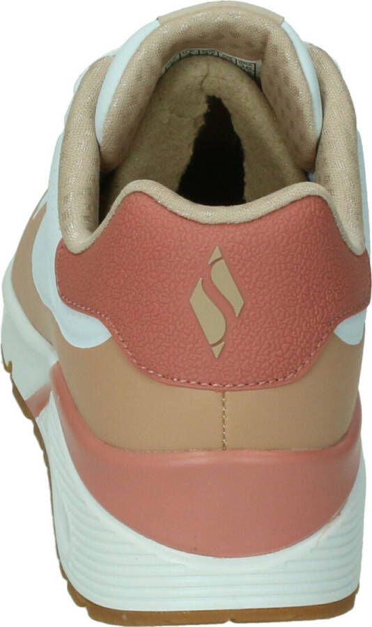Skechers Uno Pop Color Fun wit tan sneakers dames (177121 WTAN) - Foto 6