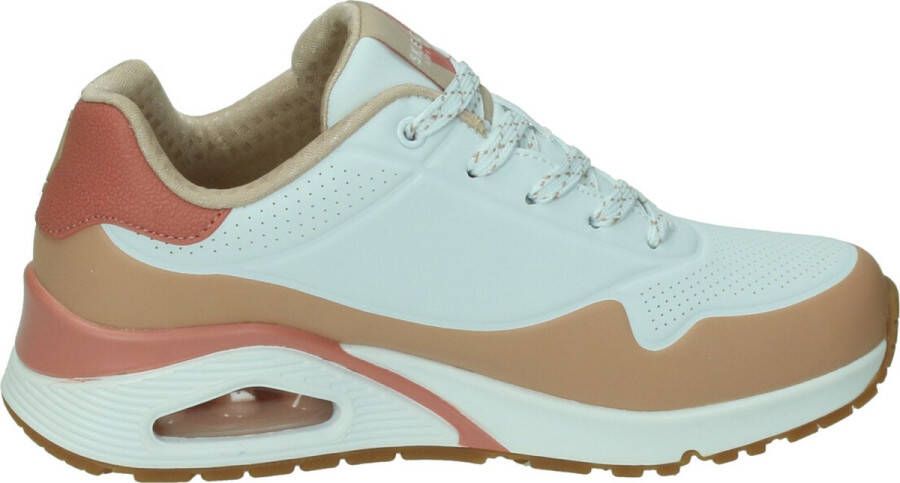 Skechers Uno Pop Color Fun wit tan sneakers dames (177121 WTAN) - Foto 9