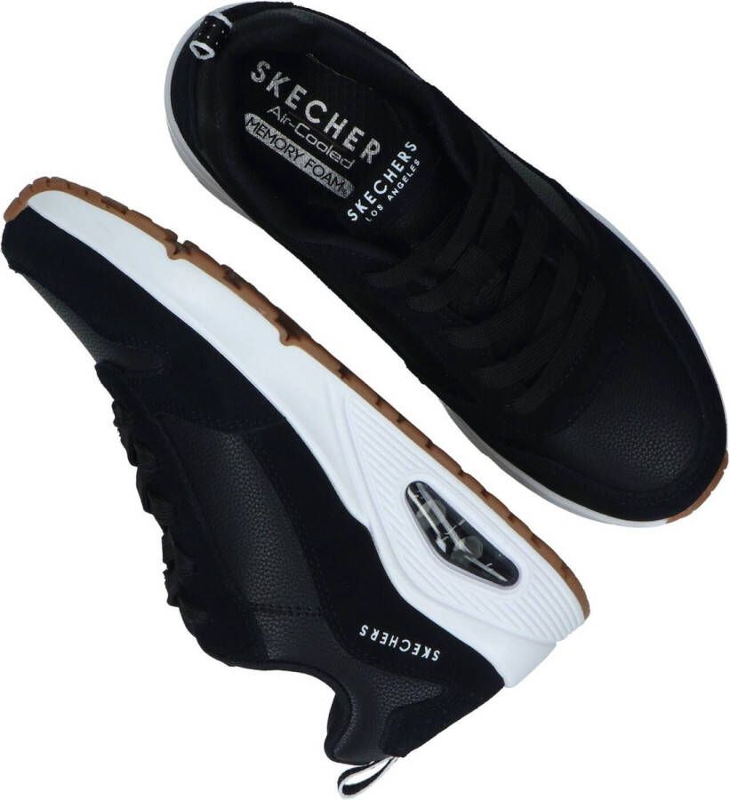 Skechers Uno sneakers zwart Suede Heren