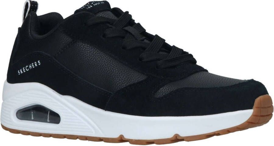 Skechers Uno sneakers zwart Suede Heren