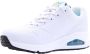 Skechers Sneakers met sleehak UNO-SPREAD THE LOVE Vrijetijdsschoen lage schoen veterschoen met coole graffiti-print - Thumbnail 7