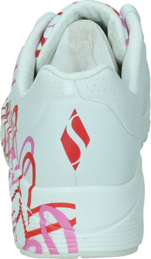 Skechers Sneakers met sleehak UNO-SPREAD THE LOVE Vrijetijdsschoen lage schoen veterschoen met coole graffiti-print - Foto 14