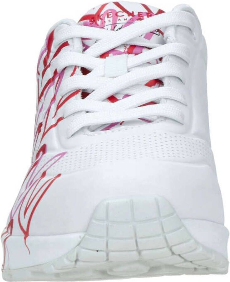 Skechers Sneakers met sleehak UNO-SPREAD THE LOVE Vrijetijdsschoen lage schoen veterschoen met coole graffiti-print - Foto 10