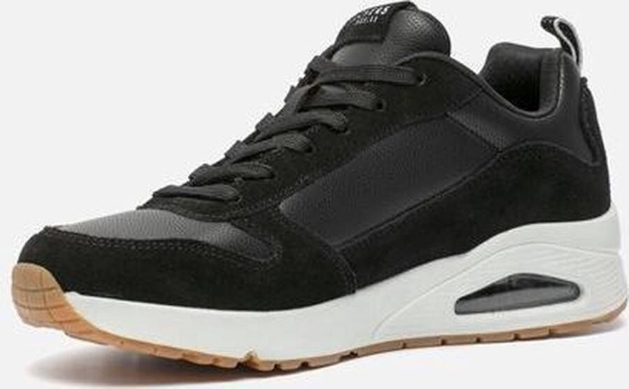 Skechers Uno Stacre Heren Sneakers Zwart