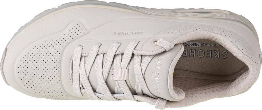 Skechers Uno-Stand on Air 73690-OFWT Vrouwen Beige Sneakers