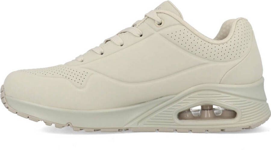 Skechers Uno-Stand on Air 73690-OFWT Vrouwen Beige Sneakers