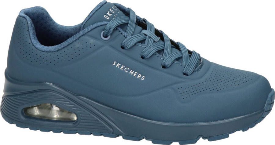 Skechers Sneakers met sleehak Uno Stand on Air Vrijetijdsschoen lage schoen veterschoen met fijne perforatie